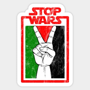 Free Palestine - Stop Wars Sticker